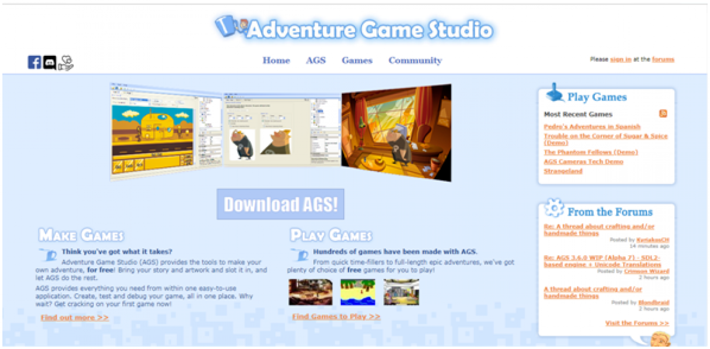 Adventure games by Freegamer